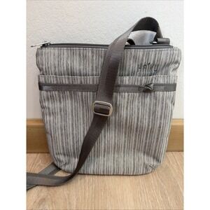 NWOT Haiku REVEL Crossbody Purse RFID Blocking Gray Packable Tote Adjustable